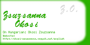 zsuzsanna okosi business card